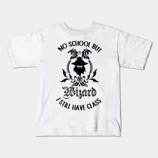 Wizard class rpg tabletop all summer break Kids T-Shirt